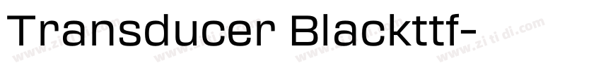 Transducer Blackttf字体转换 Transducer Blackttf字体转换